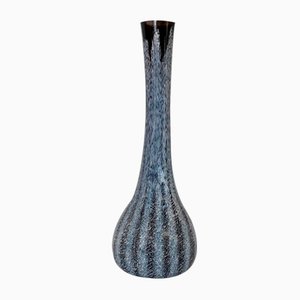 Marbled Glass Vase in the Style of Cristallerie Clichy, 1930s