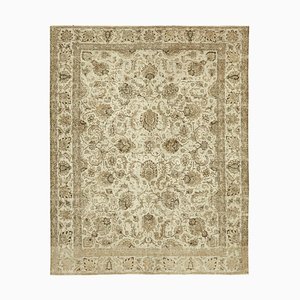 Alfombra vintage grande en beige