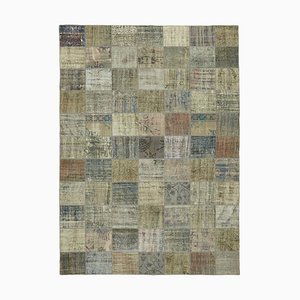 Tappeto vintage anatolico in cotone marrone