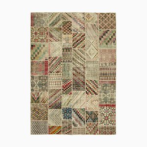 Brauner Vintage anatolischer Teppich aus Baumwolle