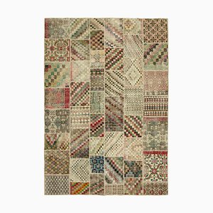 Tapis Anatolien Vintage en Coton Marron