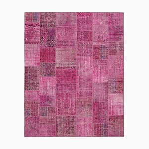 Vintage Anatolian Pink Cotton Rug