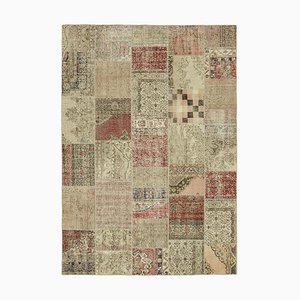 Anatolischer Vintage Teppich in Beige