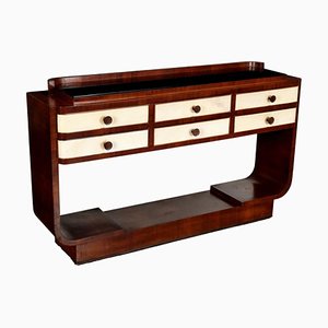 Vintage Art Deco Drawer Console Table, 1940s