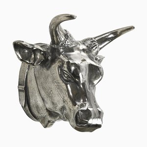 Polished Metal Bulls Head