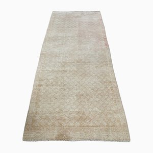 Tapis de Couloir Oushak Vintage en Laine, Turquie