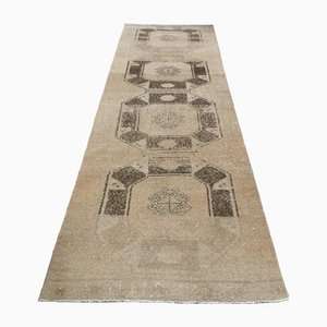 Tapis de Couloir Oushak Vintage en Laine, Turquie