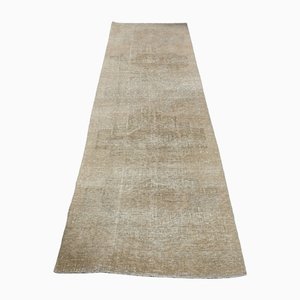 Tapis de Couloir Oushak Vintage en Laine, Turquie