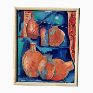 Abstract Painting of Vases and Vessels