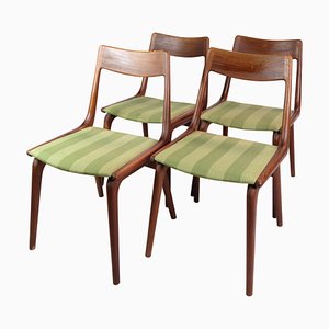 Teak Model Boomerang Dining Chairs by Alfred Christensen for Slagelse Møbelfabrik, 1960, Set of 4