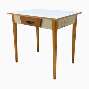 Mid-Century Wood and Formica Central Table, Czechoslovakia, 1960s