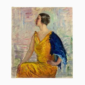 Antonio Feltrinelli, Portrait of Woman, Ölgemälde, 1930er