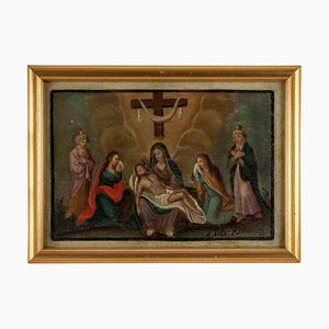 Unknown, Way of the Cross XIII, Oil Painting, 17th Century, Framed