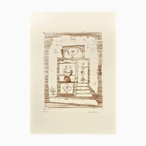 After Massimo Campigli, The House of Women, Gravure à l'Eau-Forte, 1970s