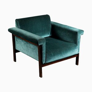 Fauteuil Canada en Velours par Ettore Sottsass pour Poltronova, 1950s