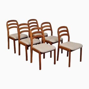 Danish Holdorf Chairs attributed to Dyrlund, Set of 6