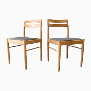 Model 382 Dining Chairs in Oak by H.W. Klein for Bramin, 1960s, Set of 6