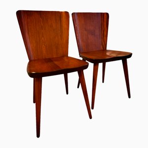 Pine Chairs by Goran Malmvall for Svensk Fur, 1940s, Set of 2