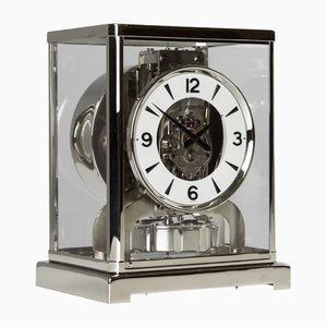 Atmos Silber Uhr von Jaeger Lecoultre, 1965