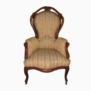 Ancient Italian Walnut Armchair