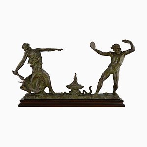 Félix Benneteau-Degrois, Art Deco Dancers, 1920s, Bronze
