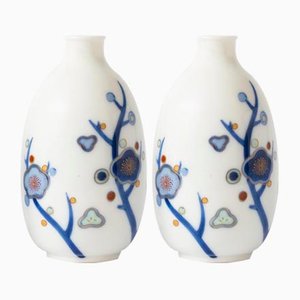 Petits Vases en Porcelaine de Koransha, Japon, 1960s, Set de 2