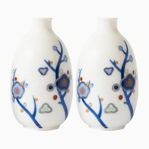 Small Japanese Porcelain Vases from Koransha, 1960s, Set of 2