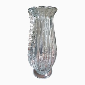 Jarrón Art Déco de cristal de Murano atribuido a Barovier & Toso, años 30