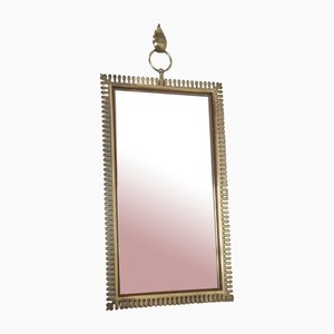Brass Mirror with Pendant, 1960s