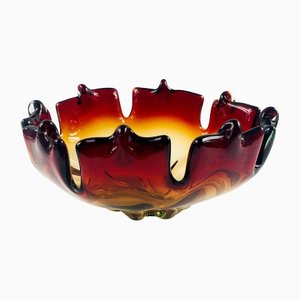 Large Mid-Century Murano Glass Centerpiece or Bowl, Italy, 1960s