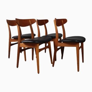 CH30 Dining Chairs by Hans J Wegner for Carl Hansen & Son, Denmark, 1950s, Set of 4