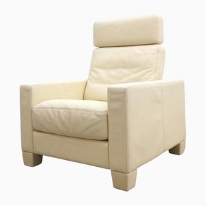 Cream Leather DS 17 Armchair from de Sede