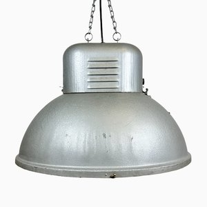 Lámpara colgante polaca industrial grande ovalada de Predom Mesko, años 60