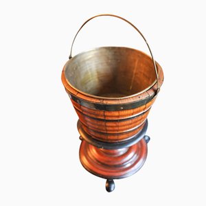Regency Mahogany Champagne Cooler with Internal Removable Brass Bucket