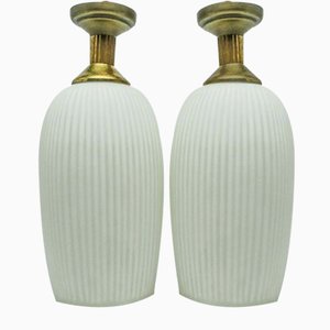 Postmodern Ceilling Lamps, Poland, 1950s, Set of 2
