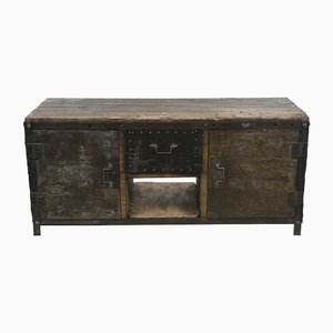 Iron and Wood Industrial Sideboard