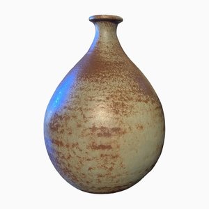 Graue Ball Vase von Jacques Blin