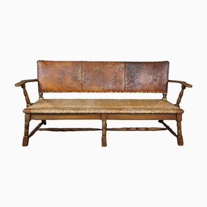 Early 20th Century Brutal Dutch Bench, 1920s
