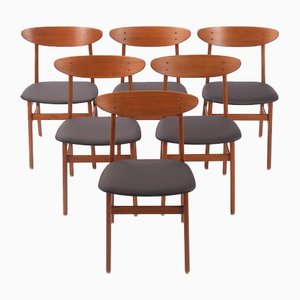 Chaise avec Revêtement en Cuir Synthétique de Farstrup Møbler, Danemark