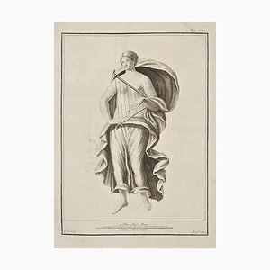 Vincenzo Campana, Antike Römische Fresco Herculaneum, Radierung, 18. Jh