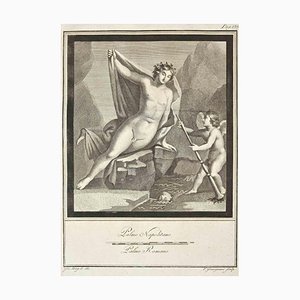 Giovanni Elia Morghen, Antico affresco romano, Acquaforte, XVIII secolo