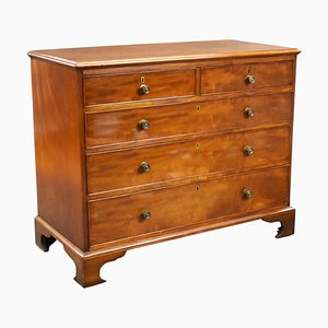 19th Century English George III Mahogany Chest of Drawers, 1820s