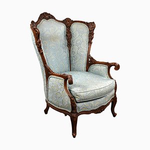 Fauteuil Continental en Noyer, 1890s