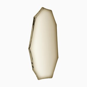 Espejo de pared escultural Tafla C3 en dorado claro de Zieta