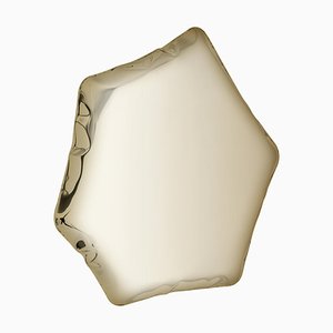 Light Gold Tafla C6 Sculptural Wall Mirror by Zieta