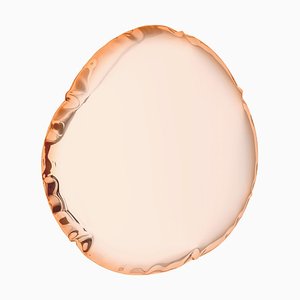 Espejo de pared Tafla O6 en oro rosa de Zieta