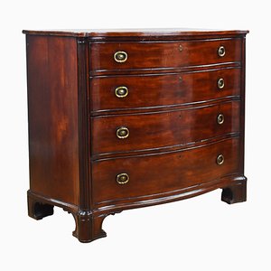 18th Century George III Mahogany Serpentine Chest