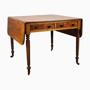 19th Century Regency English Mahogany Drop-Leaf Table