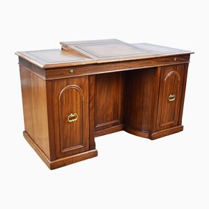 19th Century Victorian English Mahogany Kneehole Desk by Francis & James Smith