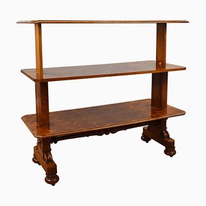 19th Century Victorian Burr Walnut Dumbwaiter